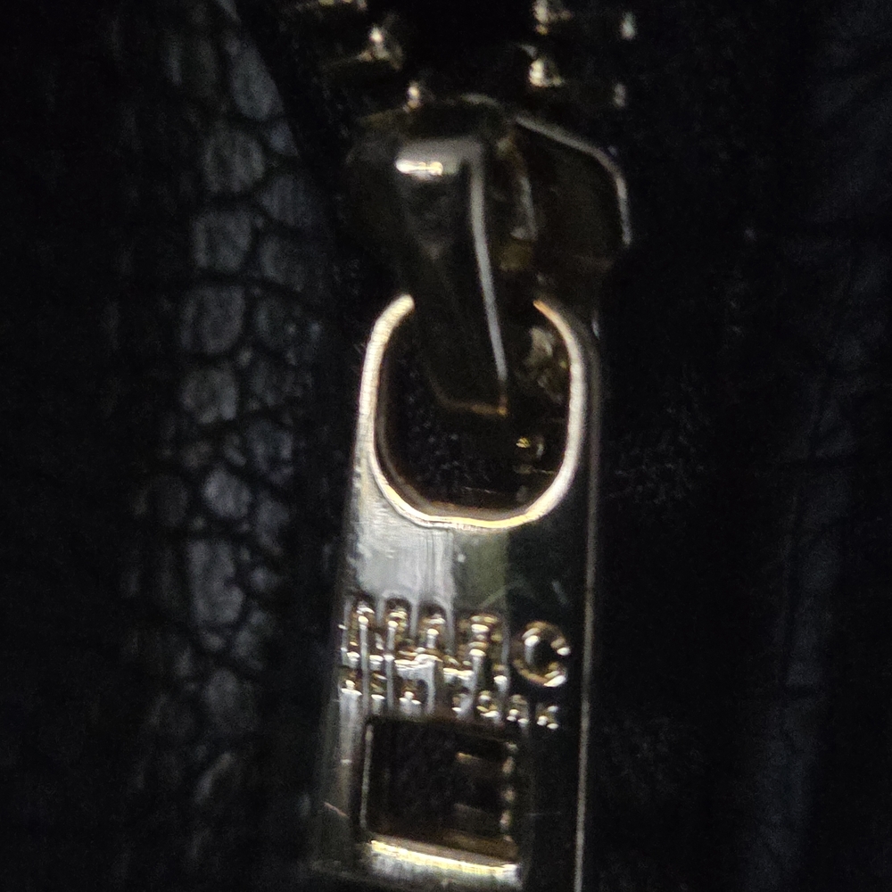 Marc New York Black Leather Jacket with Gold Accents Sz 3X - Picture 5 of 11